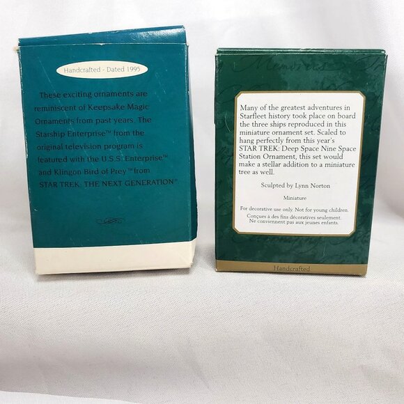 Hallmark Ornaments Star Trek Collection 1990s Magic Lighted Ships Lot of 7 - Picture 10 of 12